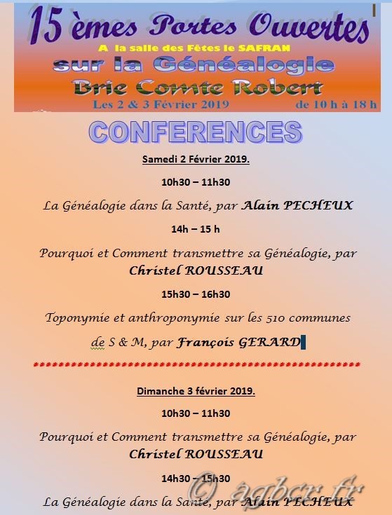 Conférences 2019