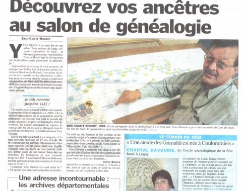 Article du Parisien