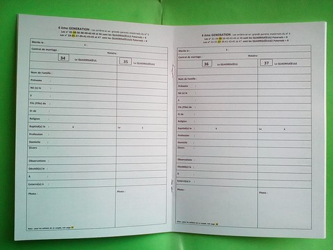 Livret de Famille interieur